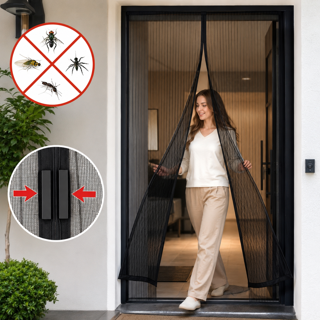 Cortina Magnética Antimosquitos PRO | Cierre Automático — Puertas y Balcones