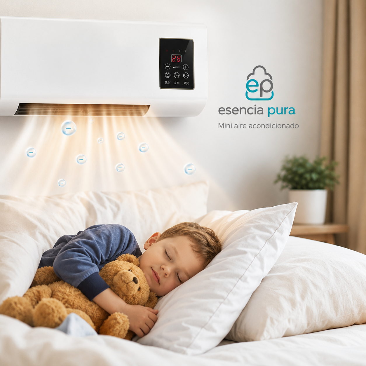 Mini aire acondicionado portátil 2 en 1